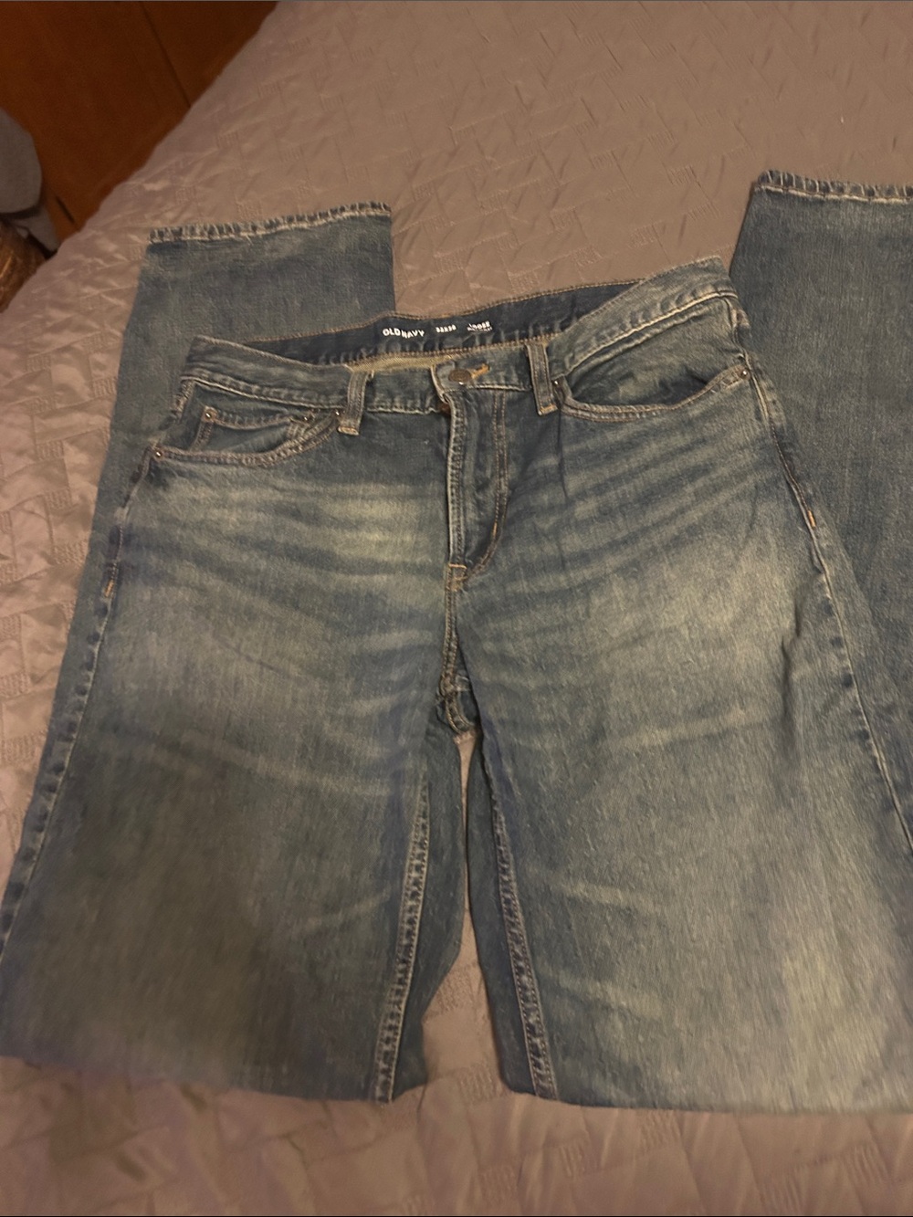 Old Navy Men's Blue Loose Denim Jeans